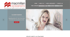 Desktop Screenshot of macmillanspeakers.com